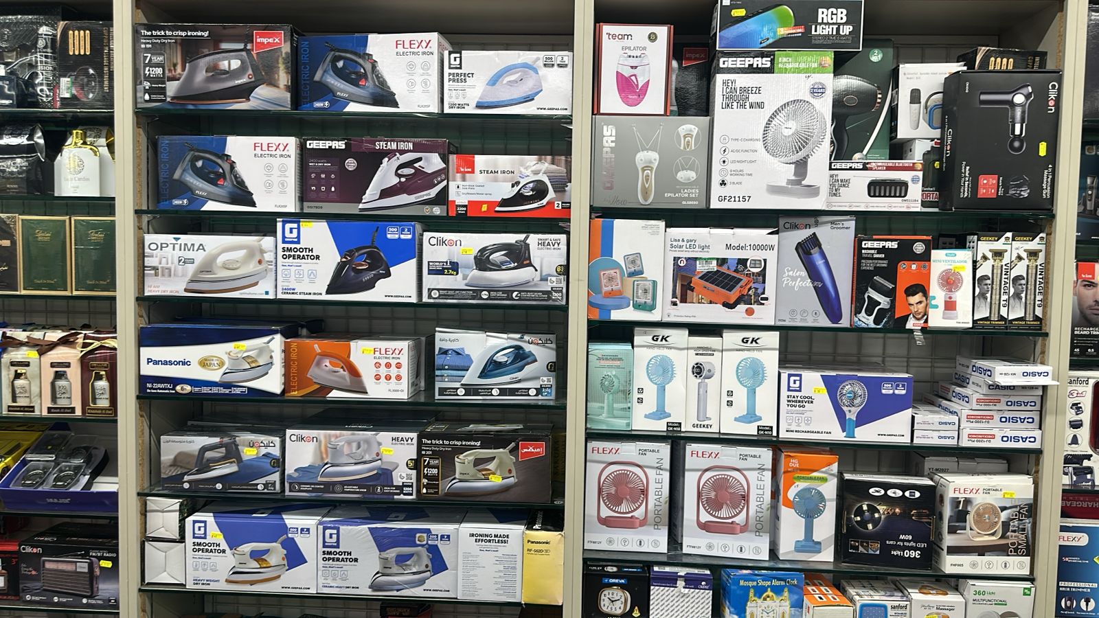 Irons, fans & small appliances